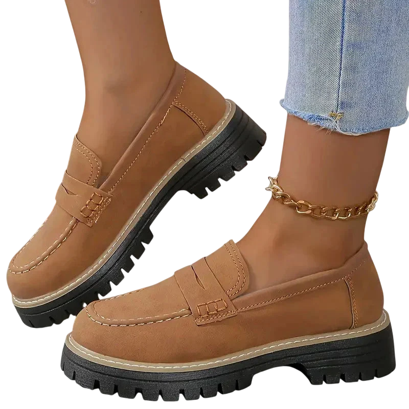 Mocassins confortables à plateforme