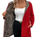 Brenda - Veste réversible avec fermeture éclair et capuche réglable