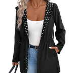 Brenda - Veste réversible avec fermeture éclair et capuche réglable
