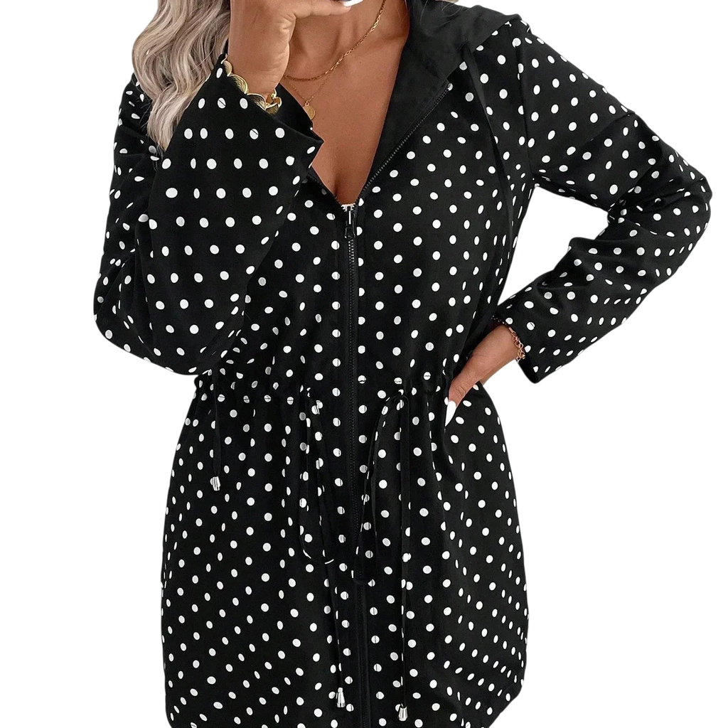 Brenda - Veste réversible avec fermeture éclair et capuche réglable