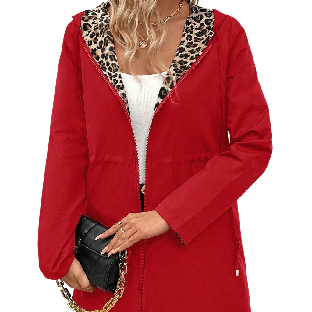 Brenda - Veste réversible avec fermeture éclair et capuche réglable