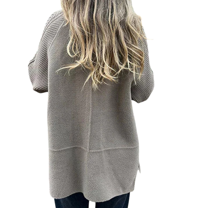 Gabriela - Women's Double-Breasted Coat with Lapel