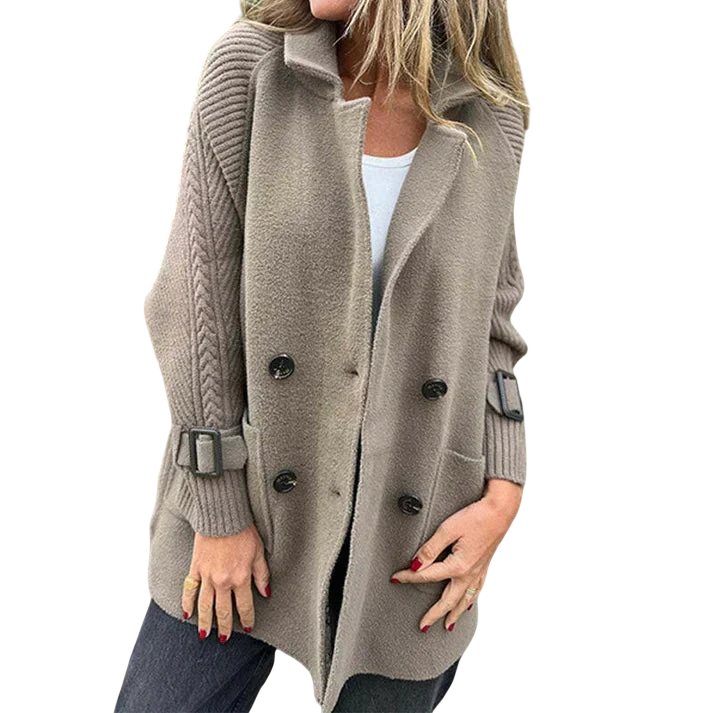 Gabriela - Manteau caban à double boutonnage pour femme