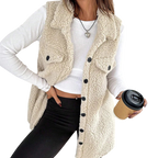 Mónica – Long Plush Vest