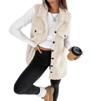 Mónica – Long Plush Vest