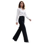 Pantalon de tailleur femme taille haute