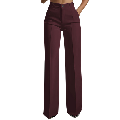 High-Waist Women's Suit Pants