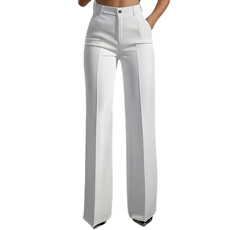 High-Waist Women's Suit Pants