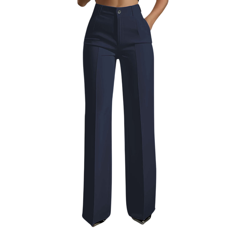 High-Waist Women's Suit Pants