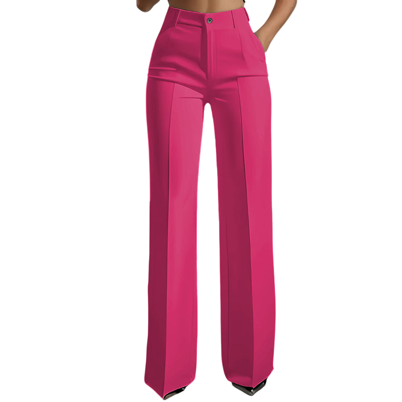 High-Waist Women's Suit Pants