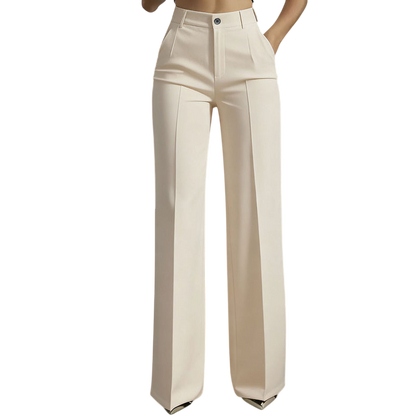 High-Waist Women's Suit Pants