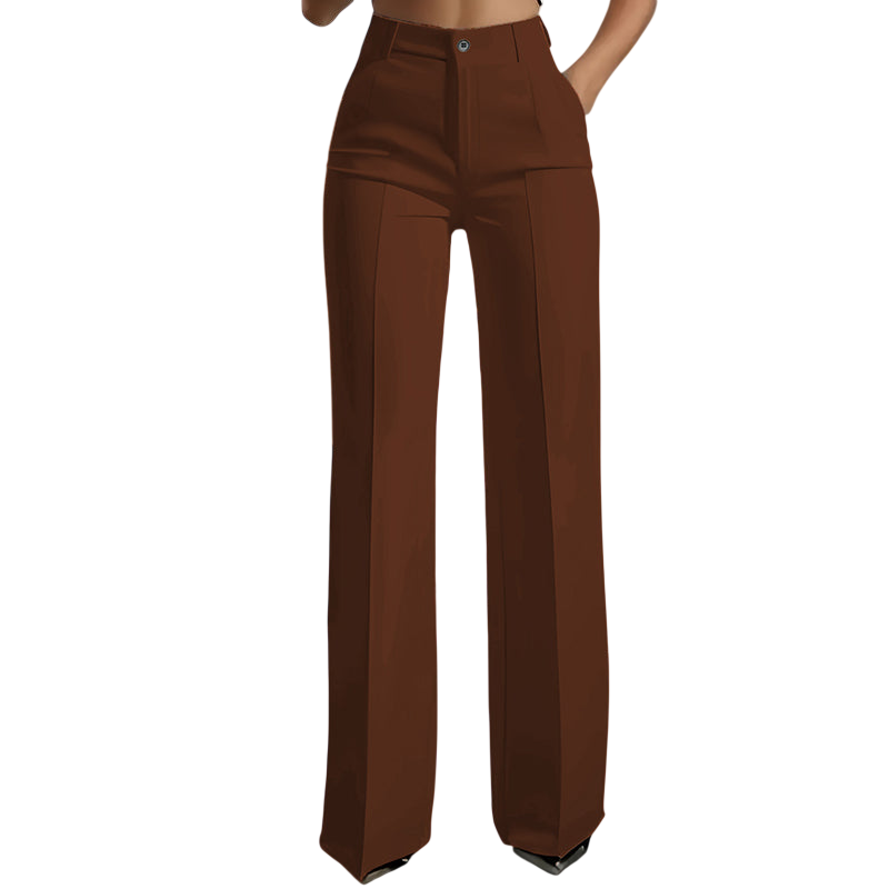 High-Waist Women's Suit Pants