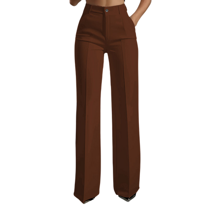 High-Waist Women's Suit Pants