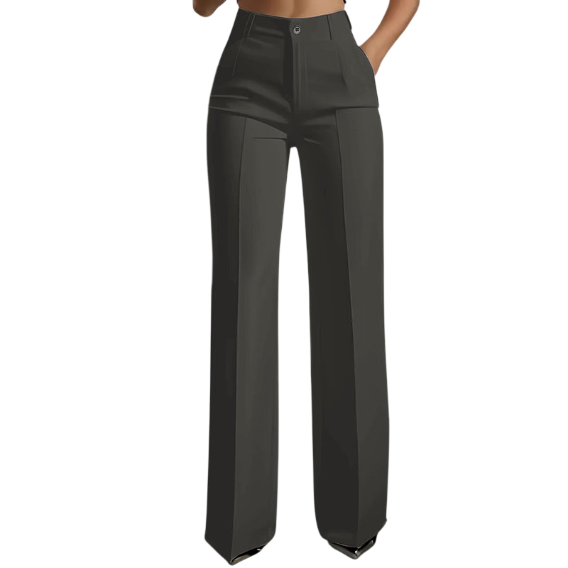 High-Waist Women's Suit Pants