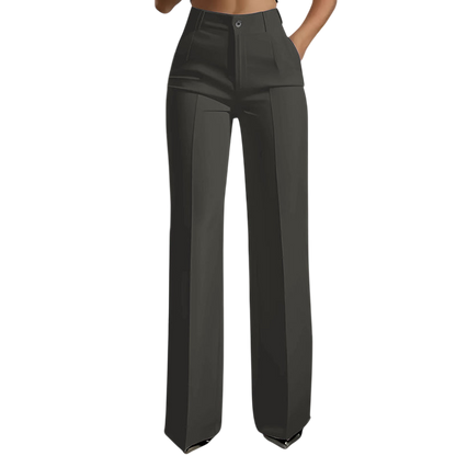 High-Waist Women's Suit Pants