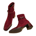 Valeria – Bottines en suède à boucle moderne