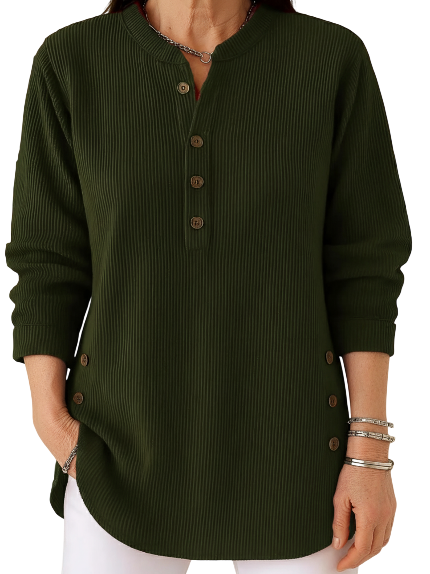 Harperly – Long Sleeve Solid Knit Sweater